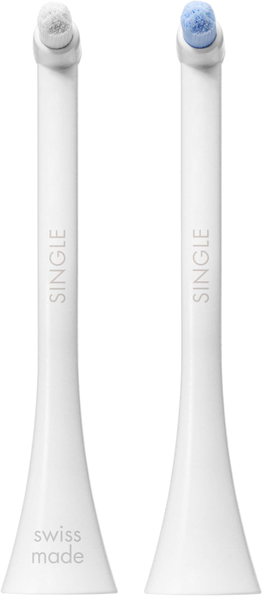 Hydrosonic Brush Heads Single Duo – for Precision Cleaning of Braces, Implants & Gum Line | Sonic Toothbrush Replacement Heads, 2-Pack | Swiss Made