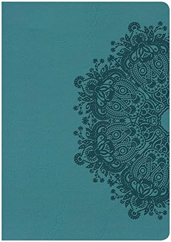 NKJV Large Print Compact Reference Bible, Teal LeatherTouch