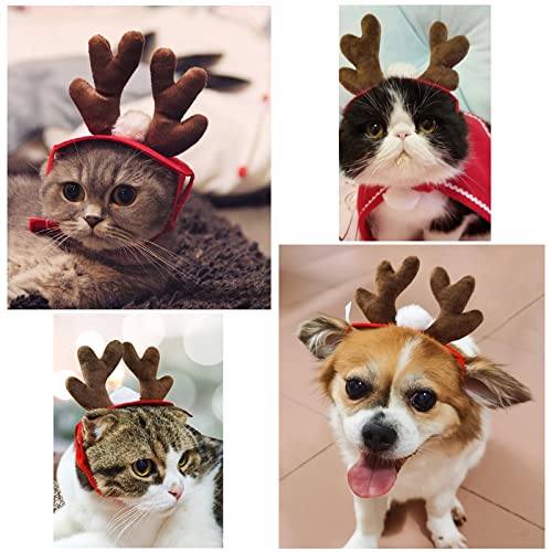 Set Disfraz Navideño para Mascotas con Cuernos y Pañuelo miniatura 4