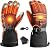 LRaLChL Heated Gloves, 5V 5000mAh Rechargeable Heated Gloves for Men Women, Waterproof & Upgrade Non-Slip Electric Heating Glove for Motorcycling, Hunting, Skiing, Outdoor Work(L)