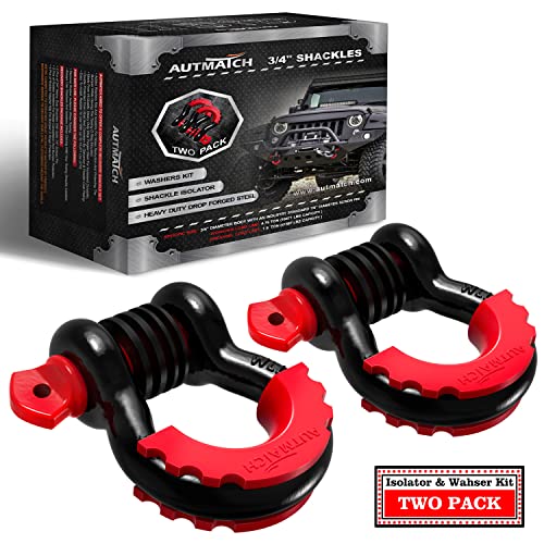 Manilles d'ancrage en D de 1,9 cm avec finition protectrice contre la corrosion