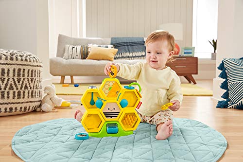 image for Fisher-Price Busy Activity Hive, bee-themed coin drop activity toy wit