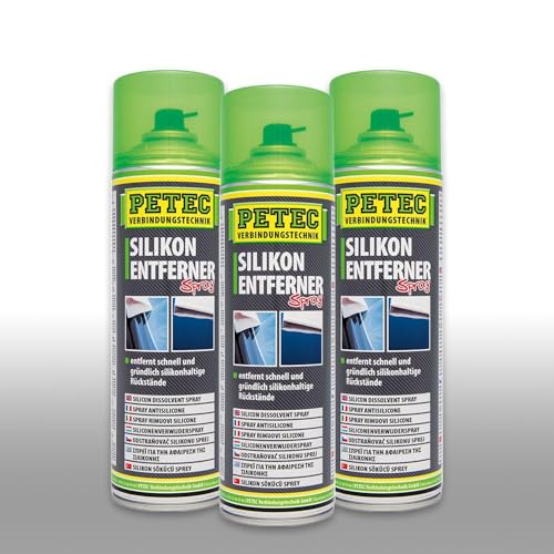 Petec_bundle 3X PETEC siliconenverwijderaar spray ontvetter silicone doos reiniger 500 ml 70950