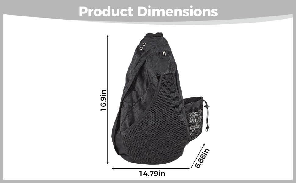 Bolsa de disc golf con base reforzada y gran compartimento para jugadores 5
