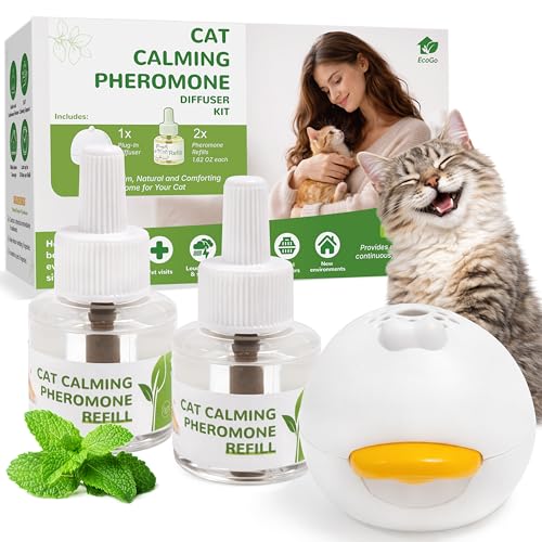 EcoGo Cat Calming Pheromone Solutions?�f�B�t���[�U�[�L�b�g&�X�v���[�I�v�V����(�v���O�C���f�B�t���[�U�[�L�b�g+�l�ߑւ�2��)