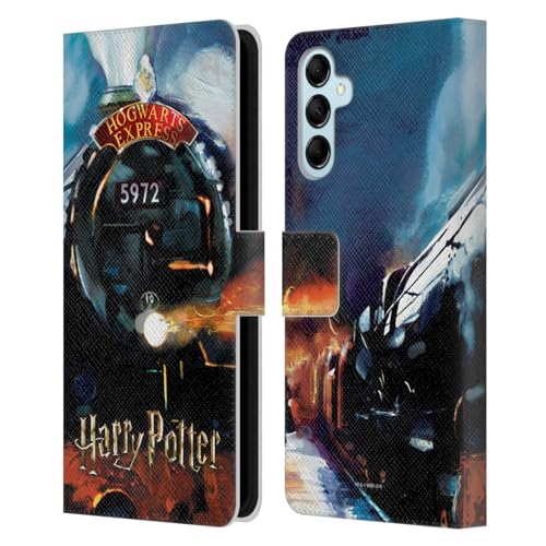 Head Case Designs sous Licence Officielle Harry Potter Hogwarts Express Prisoner of Azkaban II Étui Portefeuille en Cuir Compatible avec Samsung Galaxy M14 5G