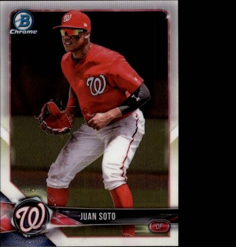 2018 Bowman Chrome Prospects BCP52 Juan Soto Nationals RC Rookie MLB Baseball Trading Card