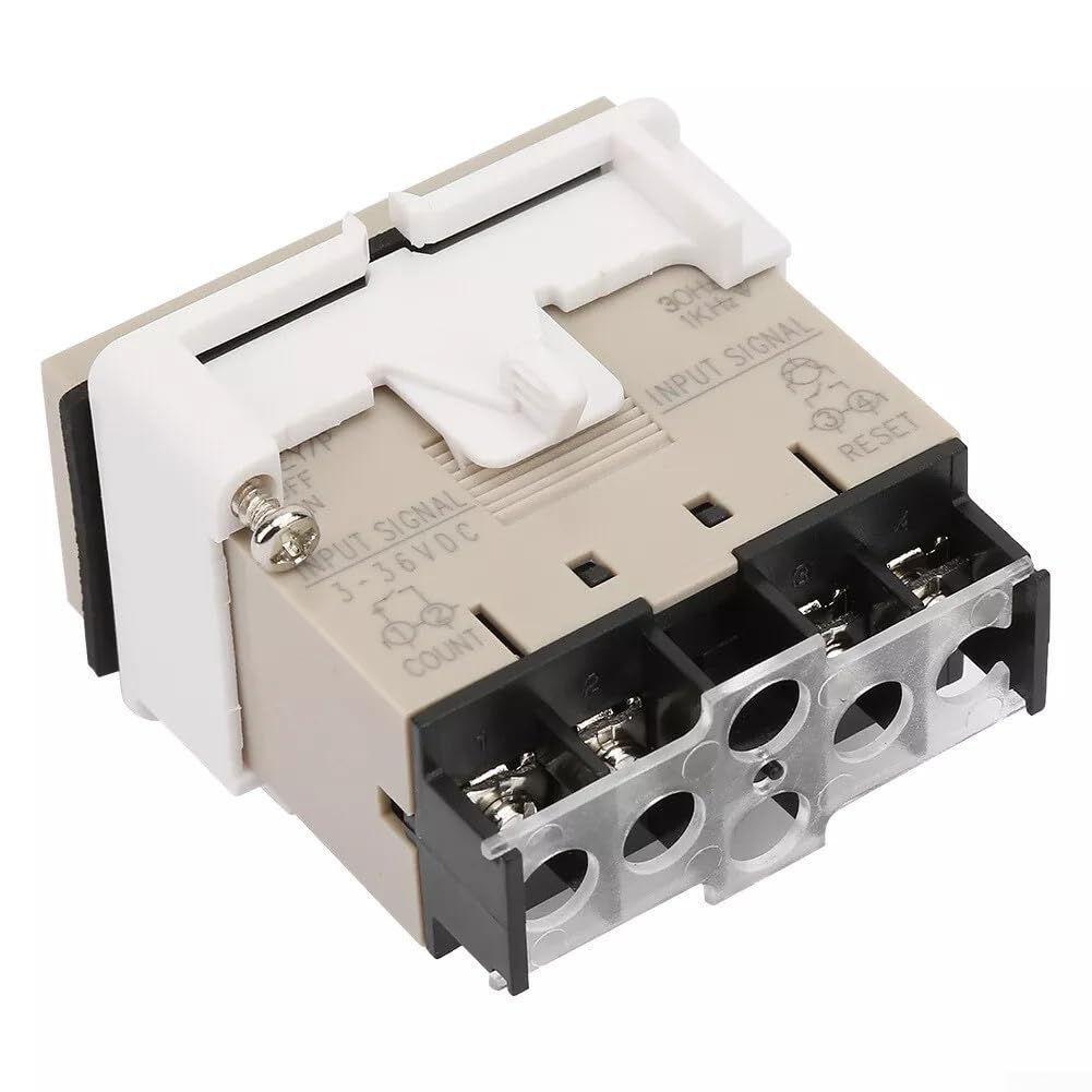 Zilimontt Digitaler elektrischer Totalisator H7EC NV mit LCD-Display für genaue Zählung in verschiedenen Gleichspannungseinstellungen, elektronischer Zähler AC 3–36 V, digital, elektrisch