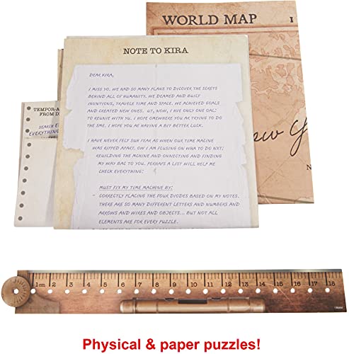 Escape Room in A Box: TIME Drifters ISABEL's Story Party Game for 1 to 4 Players with Clues & Puzzles, Combine with Kira… - Image 4