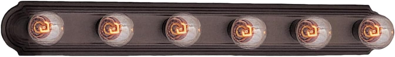 Maxim 7126OI I Essentials 36 Inch Frosted Glass Racetrack Style Dimmable Bathroom Vanity Wall Mount Light Fixture I Oil-Rubbed Bronze Finish I LED Compatible I