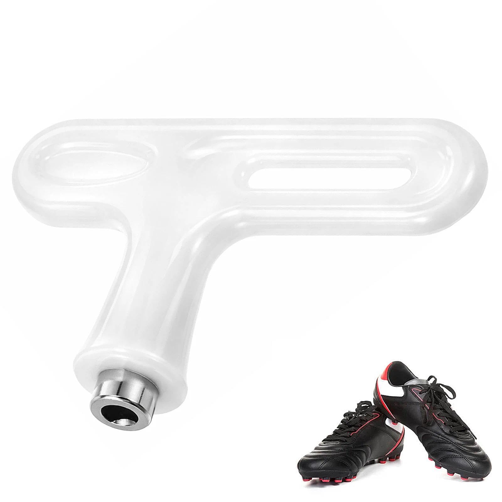 Steel Track & Field Spike Wrench - T-Type Replacement Tool for Sports Shoe Spikes, Durable Nail Puller and Installer for Running Shoes (White)