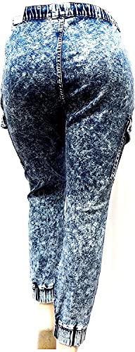 Jack David Wax Jean Womens Plus Size Camouflage Cargo Stretch Skinny Denim Jeans Jogger Pants2