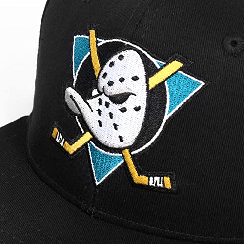 Image of TRIVINKIN Mighty Ducks hat Men's Duck hat Hockey Cap Adjustable Snapback Baseball Hat with Embroidered Logo Size (S-XL)