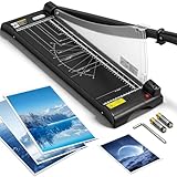 CGOLDENWALL Guillotina Industrial A3 con Posicionamiento Láser, Capacidad 10 Hojas A3-A6 Cortador de Papel de Alta Precisión con Protección para Papel/Fotos/Cartulina (A3)
