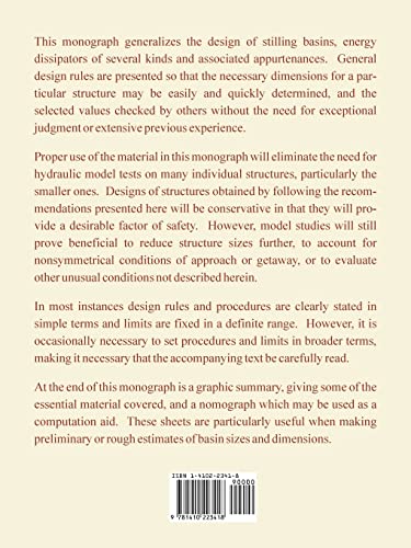 Hydraulic Design of Stilling Basins and Energy Dissipators
