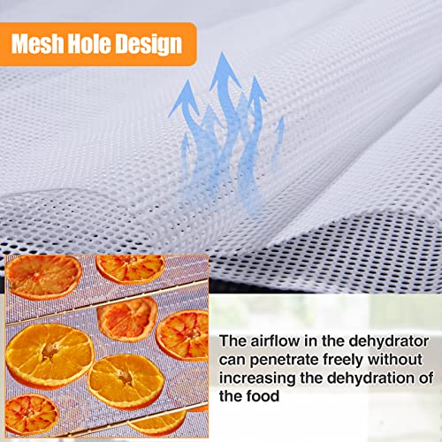 4 Silicone Dehydrator Mats & 6 Mesh Dehydrator Sheets, Reusable Non-stick Tray Liner with Edge, Compatible with Cosori CP267-FD for Fruits Meat Vegetables(Pack of 10) by Aulock - Image 4