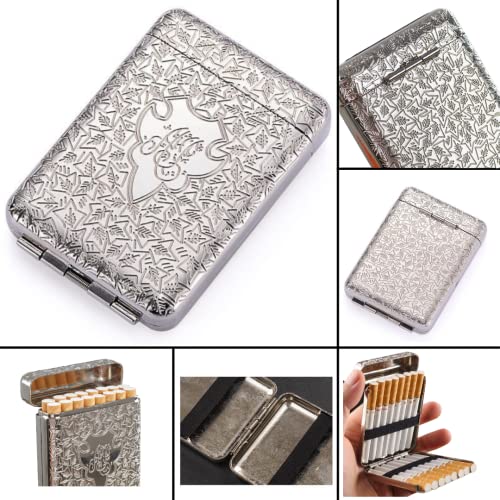 Image of Peaky Blinders Cigarette Case Retro Metal Portable 16 Cigarettes Box - Silver
