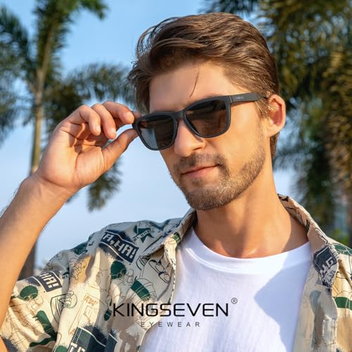 KINGSEVEN Classic Polarized Sunglasses for Women Men Driving Fishing Sun Glasses UV ProtectionLC759-A12