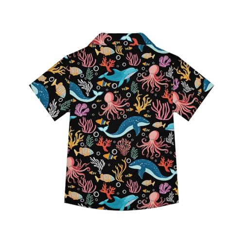 PinUp Angel Cute Comfortable Hawaiian Shirt for Kids Summer Button Down Beach Vacation Shirts2