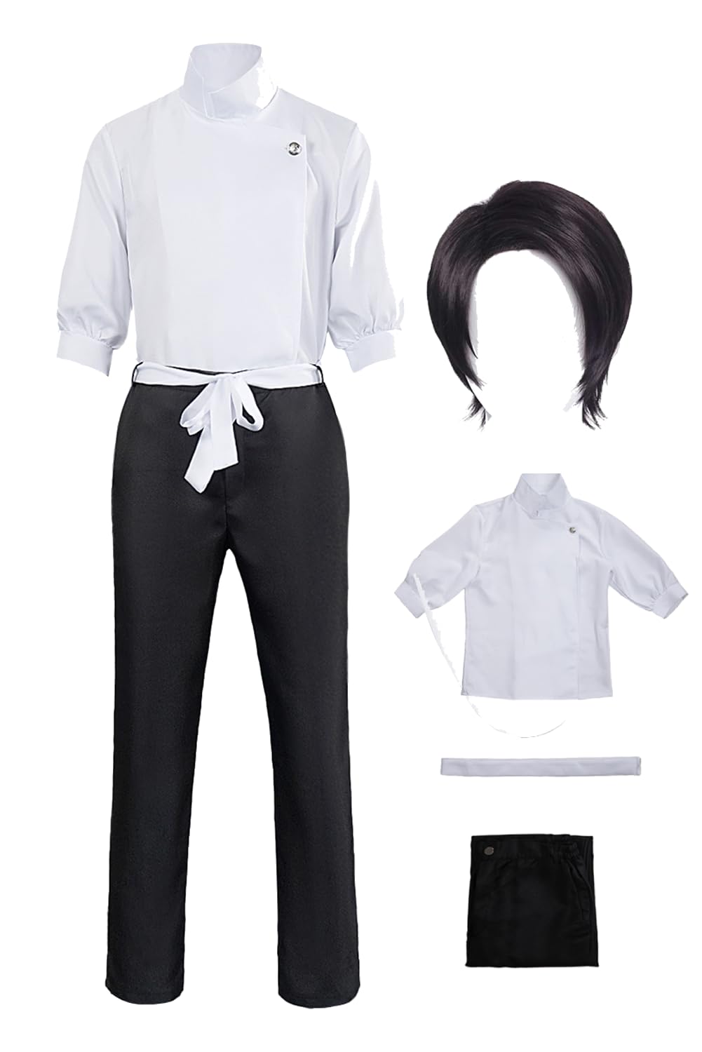 Daiendi Yuta Okkotsu Cosplay JJK Cosplay Anime Costume Wig Set Yuta Okkotsu Costume Halloween Carnival L