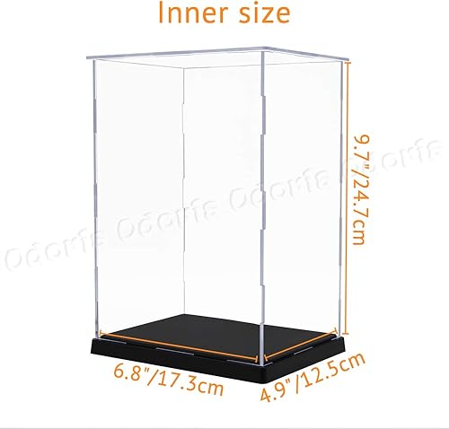 Miniatura 10 de Odoria La asamblea de acrílico clara requirió la caja de presentación 14,6" exhibición de Gundam de la figura a prueba de polvo alta