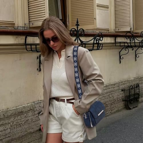 Roulens Crossbody Bags for Women, 2024 Vegan Leather Shoulder Handbags, Cell Phone Leather Handbag for Women with Adjustable Wide Strap - Image 3