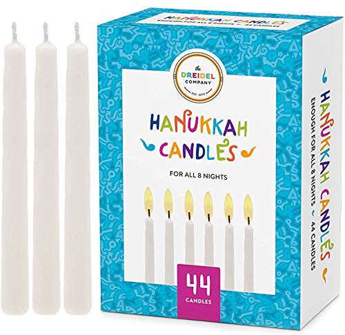 Menorah Candles Chanukah Candles 44 White Hanukkah Candles for All 8 Nights of Chanukah (Single) Menorah Candles Chanukah Candles 44 White Hanukkah Candles for All 8 Nights of Chanukah (Single)