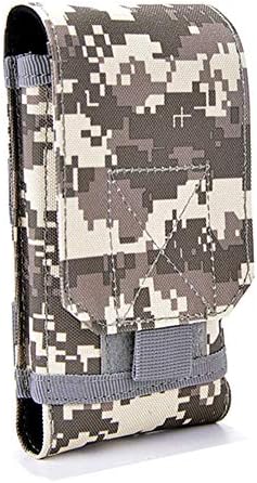 Universal Tactical MOLLE Holster Army Mobile Phone Belt Pouch EDC Security Pack Carry Accessory Kit Waist Bag Case Compatible iPhone 13 Pro X XS Max XR 7 8 6/6s Plus Samsung Galaxy S10 S9 S8 Plus