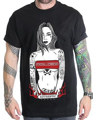 T-shirt Fatal Clothing Fyre avec imprimé graphique West Coast noir à manches courtes