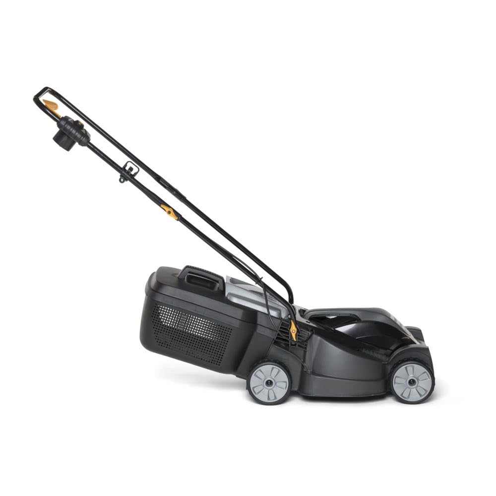 Alpina Rasaerba Elettrico BL 320 E, Larghezza Taglio 32 cm, Motore da 1000 W, fino a 300 m², Altezza di Taglio Regolabile in 3 Posizioni, Sacco di Raccolta da 25 l - 4