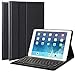 Produktbild Feelkaeu Hülle mit Tastatur Bluetooth Tastatur pad Hülle für Pad 2018 Pad 2017 Pad Pro 9.7"(2016) Pad Air 2(2014) Pad Air 1(2013), Kompatibel mit IOS QWERTZ Deutsch (Schwarz Hülle+Schwarz Tastatur)
