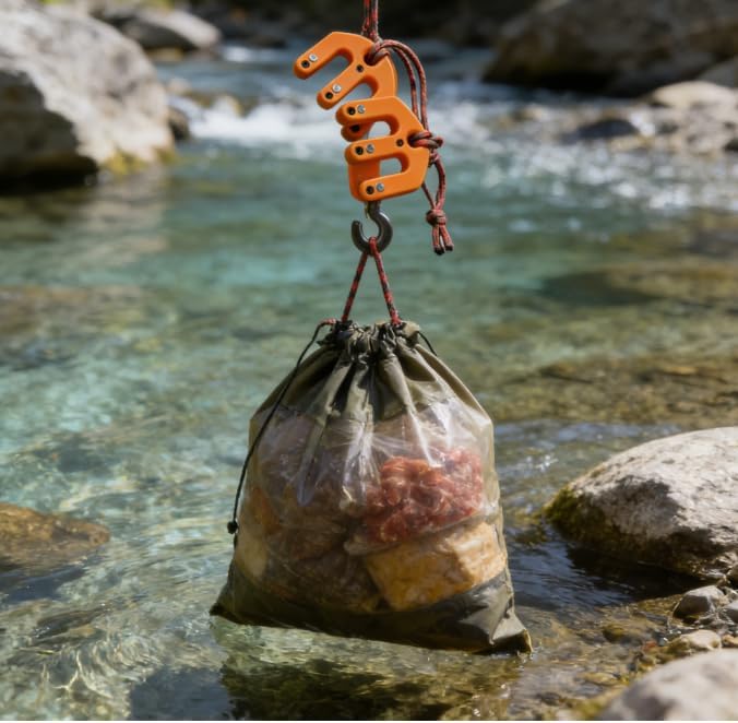 Game & Gear Hoist — Block & Tackle System Ultralight, Portable Nylon Block and Tackle Pulley System, Compact Lifting Tool for Backcountry Hunting