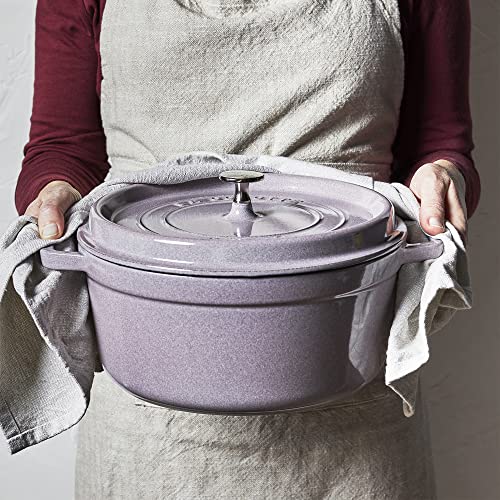 Image of STAUB Cast Iron 5.5-qt Round Cocotte - Lilac