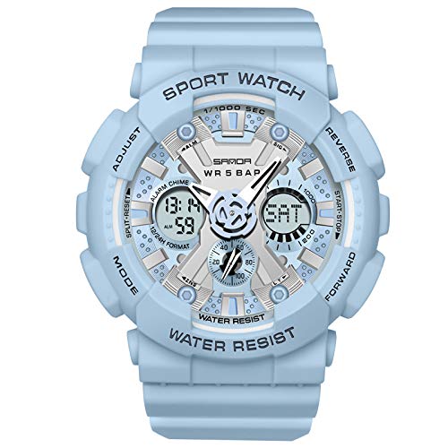 RORIOS watch �r���v ���f�B�[�X �f�W�^���\�� ��� 50M�h�� �J�����_�[ �����X�g���b�v ���@�\ �N�I�[�c �X�|�[�c �E�I�b�` �l�C �t�@�b�V���� �J�W���A�� ���Z�� �u���[