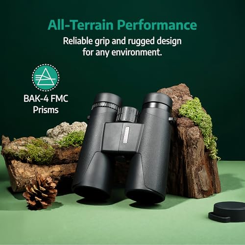 Slokey 10x42 Binoculars for Adults - Professional Waterproof and Lightweight Binoculars with Long Range, BaK4 and FMC Prisms - Ideal for Bird Watching, Safari, Hiking, and Astronomy - Image 5