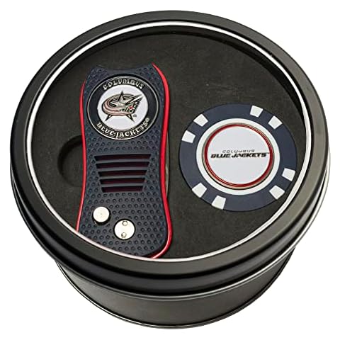 Team Golf NHL Columbus Blue Jackets Tin Gift Set Cover