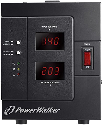 PowerWalker AVR 3000 SIV FR - spanningsregelaar (110-280 V, 3000 VA, 2400 W, 1 AC-uitgangen, terminal, 95%)