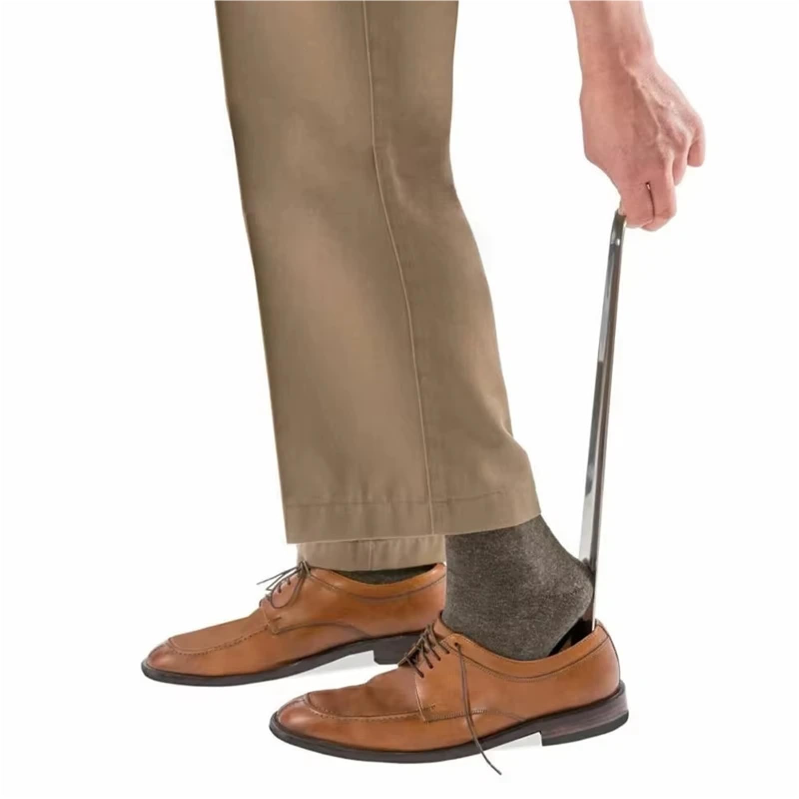 Cuernos de zapatos de acero inoxidable, mango largo, calzador profesional for el hogar, Extractor de Metal, herramientas de extracción(3pcs)