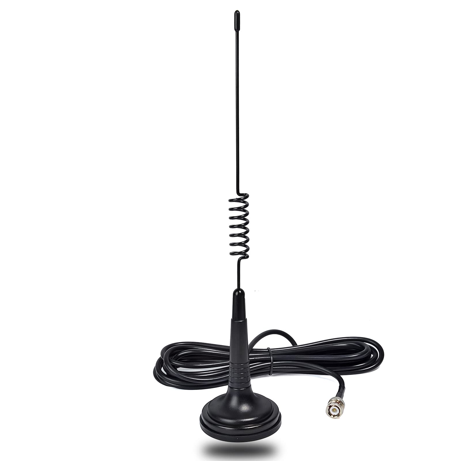 Antena magnetyczna 27 Mhz, CB Antena z podstawą magnetyczną do montażu 2,7 cala, kabel 4 metra RG58 do Cobra Uniden Midland President Randy Transceivers (BNC-męski)