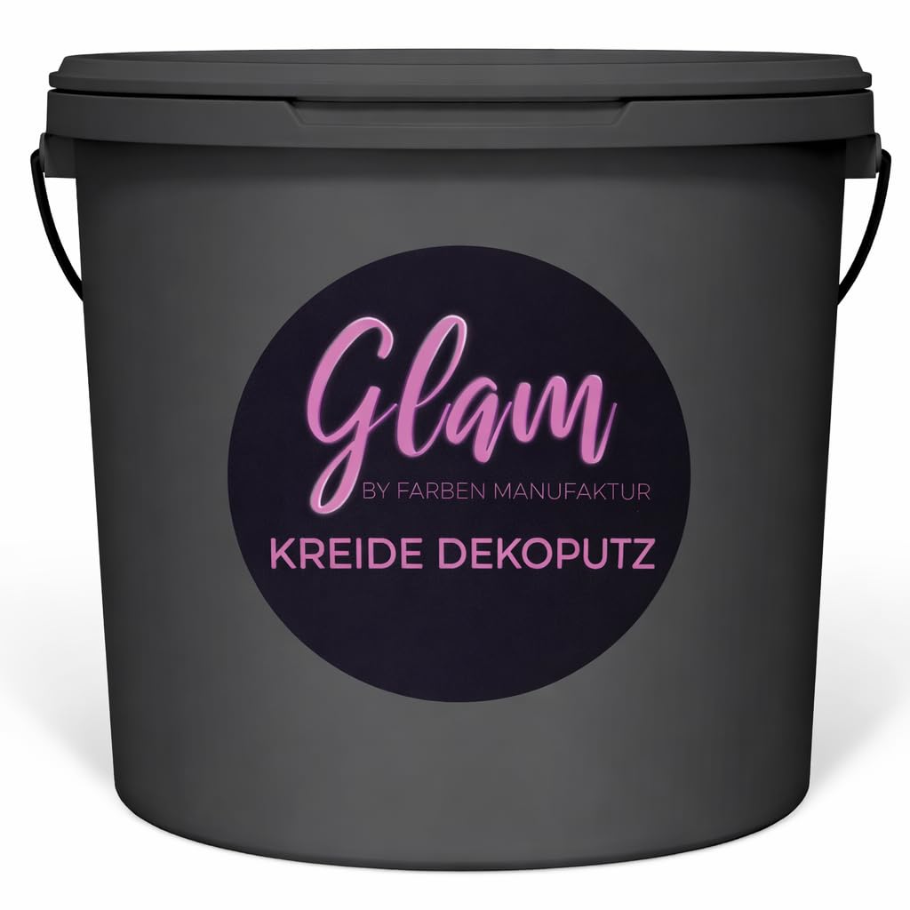 Farben Manufaktur Glam Kreide Rollputz bunt Streichputz Glitzerputz Kreidefarbe Dekoputz zum Rollen eingefärbt mit und ohne silber Glitzer 2in1 bunt 8kg, Farbe: helles mint
