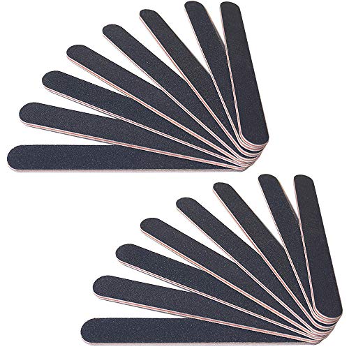 16 PCS Nail File Buffer Emery Board Professional 100/180 Grit Black Manicure Pedicure Tool for Polygel Nails Natural Nails for Home and Salon Use 16 PCS Nail File Buffer Emery Board Professional 100/180 Grit Black Manicure Pedicure Tool for Polygel Nails Natural Nails for Home and Salon Use