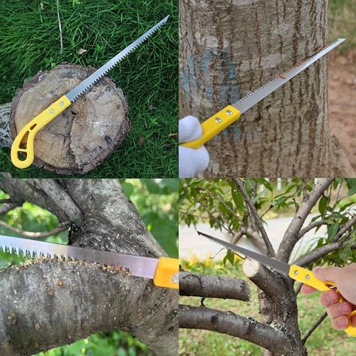 Image of Veltrix 9-inch Portable Pruning Hand Saw | Ultra-Sharp Compact Blade for Tree Trimming, Branch Cutting & Woodworking | Lightweight Durable Gardening Tool for Camping, Hiking, and Outdoor Use