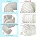 BEWAVE Portable Air Conditioner Hose, Portable Exhaust Vent Hose with 5.9 Inch Diameter, Universal Replacement AC Vent Hose Length up to 59