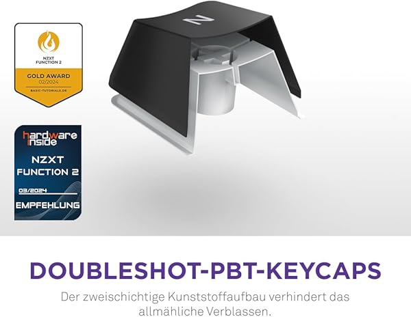 NZXT Function 2-2024 Optische Vollformat Gamingtastatur | RGB beleuchtet | 8K-Abfragerate | Lineare Opt. Switches | Einstellbare Auslösung | Hot-Swap | Gaming Keyboard| Schwarz - DE (QWERTZ) - 4