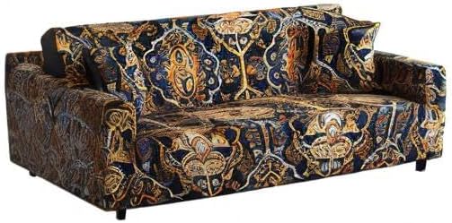 Miniatura 7 de MIDODO Funda de sofá estampada, Funda elástica para sofá, funda de sofá biplaza con patrones para sillón con cojines de 2 plazas, Juego de sofá