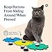 FluentPet Speak Up! Get Started Kit with Clearer Upward-Facing Sound | 6 Recordable Buttons w/Pre-Installed Batteries & 3 HexTile Button Mats | Training Dog & Cat Communication Buttons
