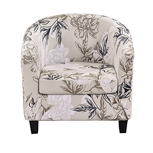 KRFOONN 2 Piece Stretch Printed Club Chair Cover