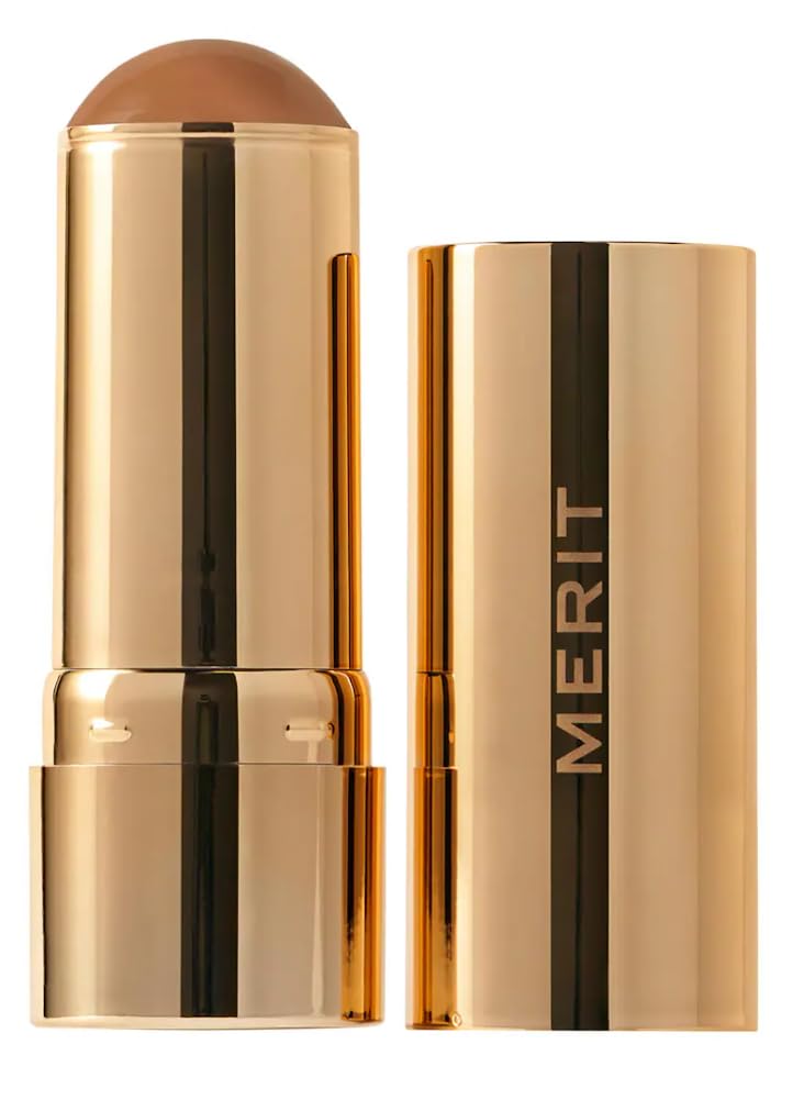 Merité Bronze Balm, Sheer Buildable Cream Sculpting Bronzer, Natural Finish, Lightweight Formula Clay - light skin