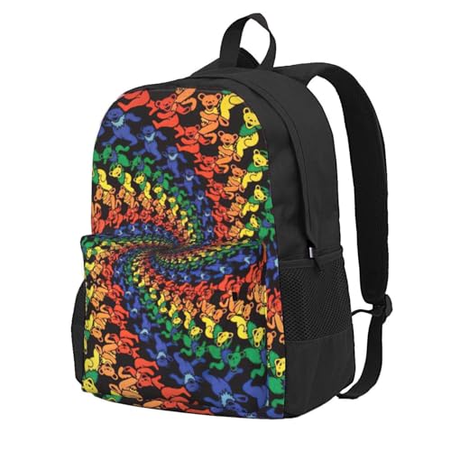 Sac à dos léger grande capacité au motif ours dansant et confort durable