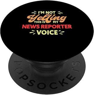 This Is My News Reporter Voice Funny News Reporter PopSockets Swappable PopGrip